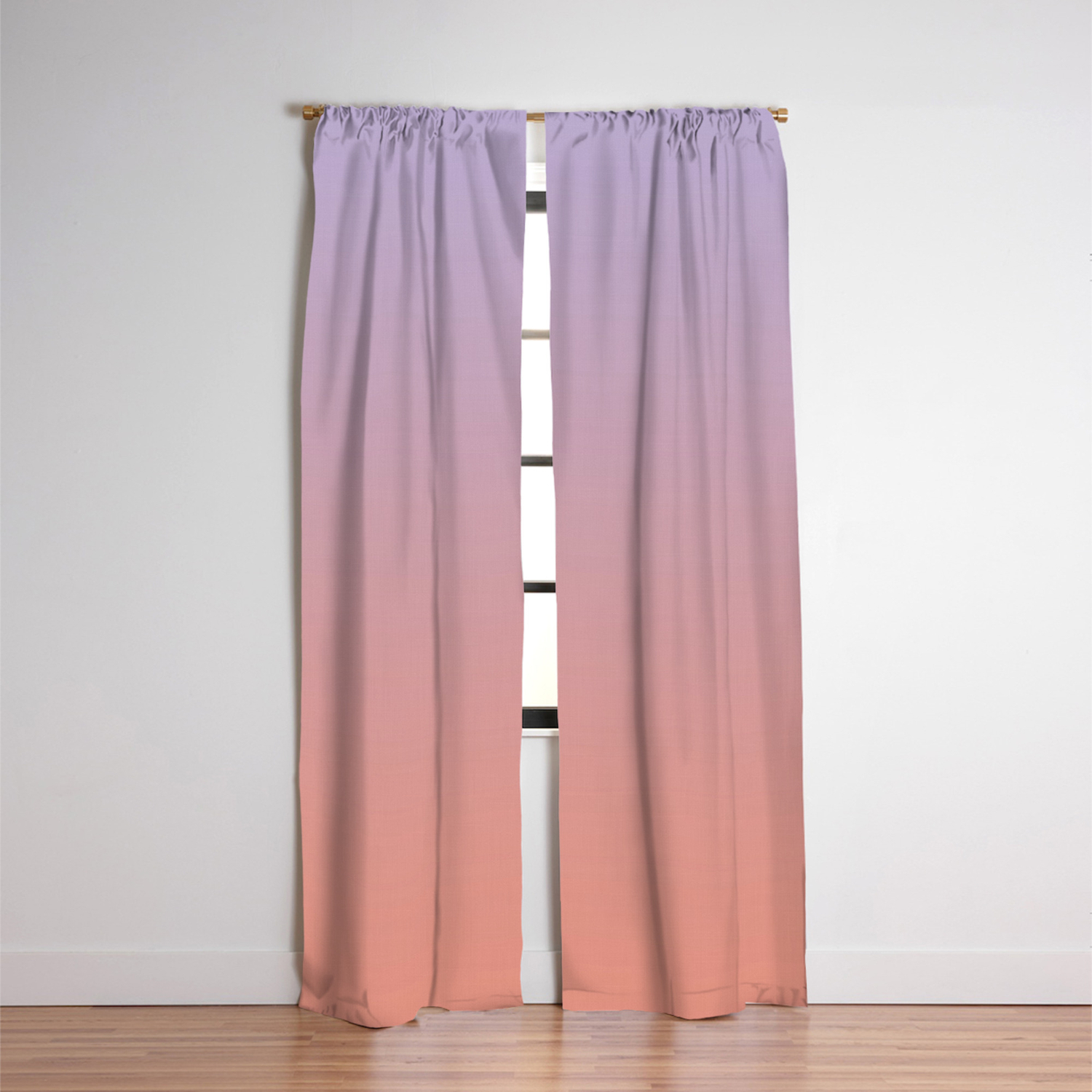 Lilac Orange Gradient Blackout Curtain By Alphaomega Society6