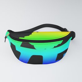 West Virginia Pride USA State Love Map Fanny Pack