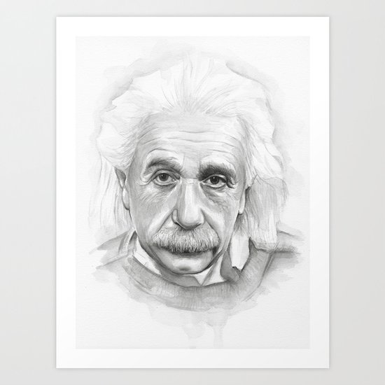 Albert Einstein Art Print
