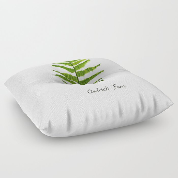 Ostrich fern Floor Pillow