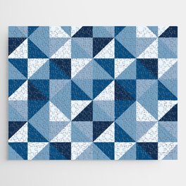Modern Shades of Blue Jigsaw Puzzle