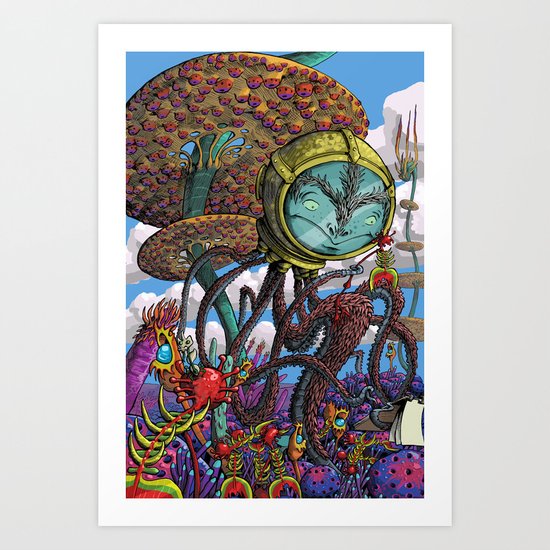 Otherworldly Ecologist Art Print