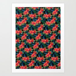 Flower pattern design Art Print