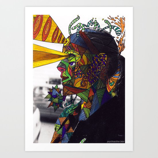 Psychoactive Bear 8 Art Print