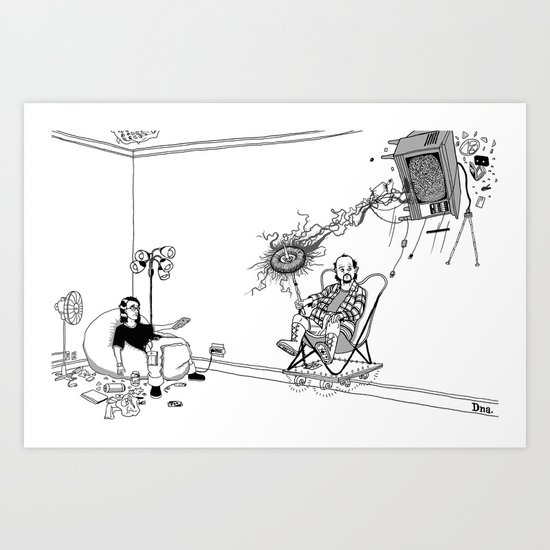 Tesla Art Print