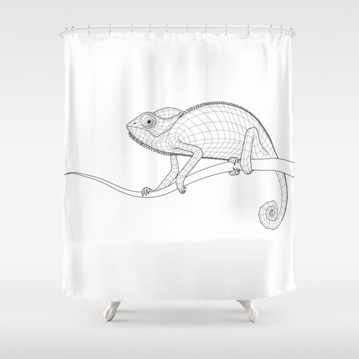 The Chameleon Shower Curtain