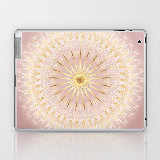 Gold Rose Mandala Laptop Ipad Skin By Ninabaydur Society6