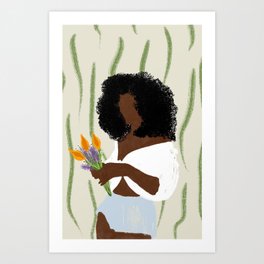 flower girl  Art Print