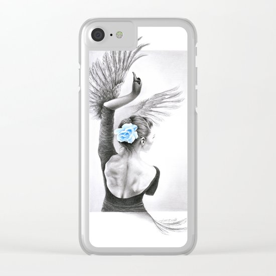 The Swan Clear iPhone Case