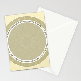 Zodiac Wheel Stationery Card