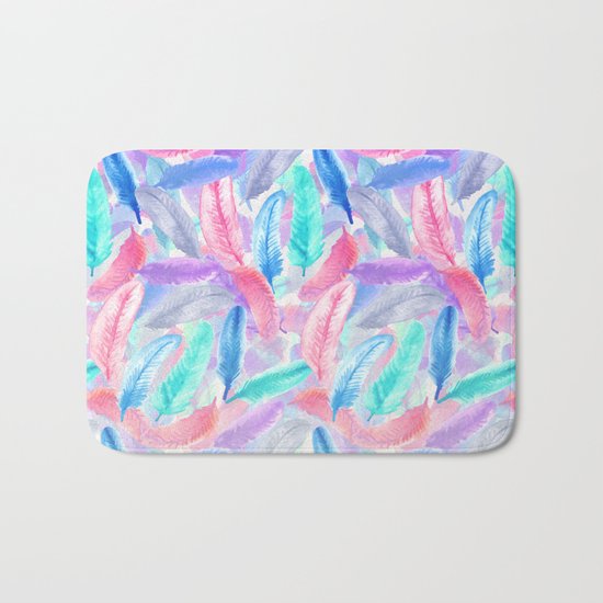 Falling Feathers Bath Mat