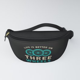 Tricycle Life Is Better On Three Wheels Vintage Fanny Pack
