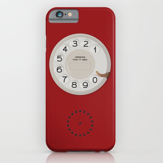 Vintage Dial Phone Red iPhone & iPod Case