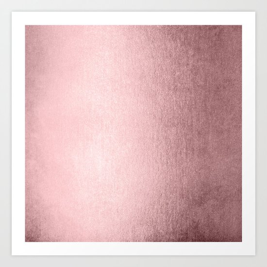 Simply Rose Quartz Elegance Art Print