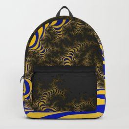 Mandelscape USNA Backpack | Mikefios, Mandelbrot, Fractal, Digital, Usna, Graphicdesign, Navy, Organic 