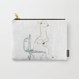 Llama toilet Painting Wall Poster Watercolor Carry-All Pouch