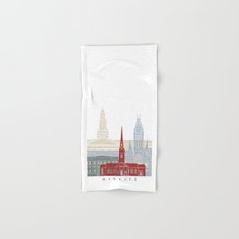 Harvard skyline poster Hand & Bath Towel