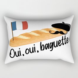 Oui Oui Baguette - Funny French Rectangular Pillow