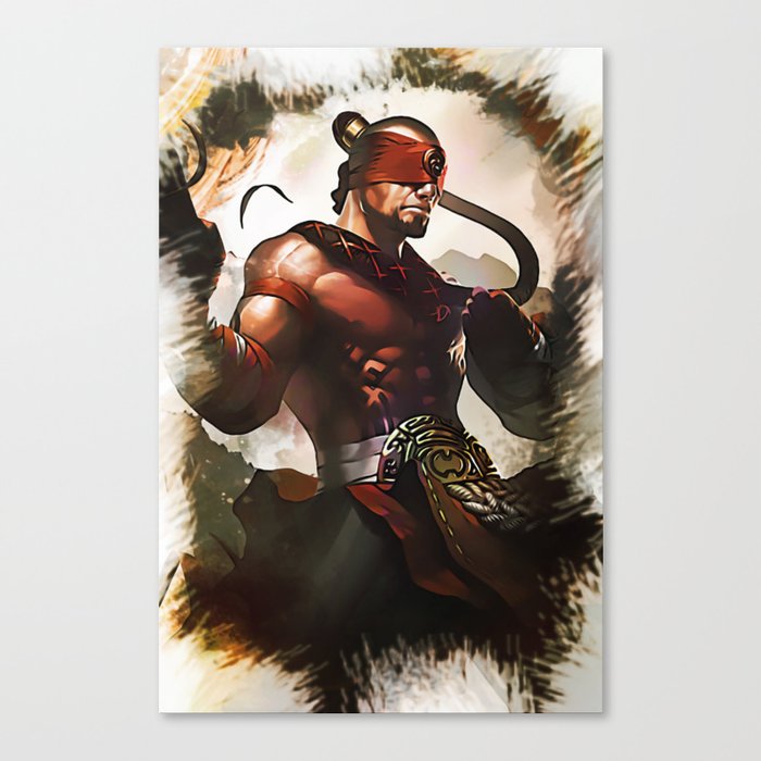 League Of Legends Lee Sin Canvas Print By Naumovski