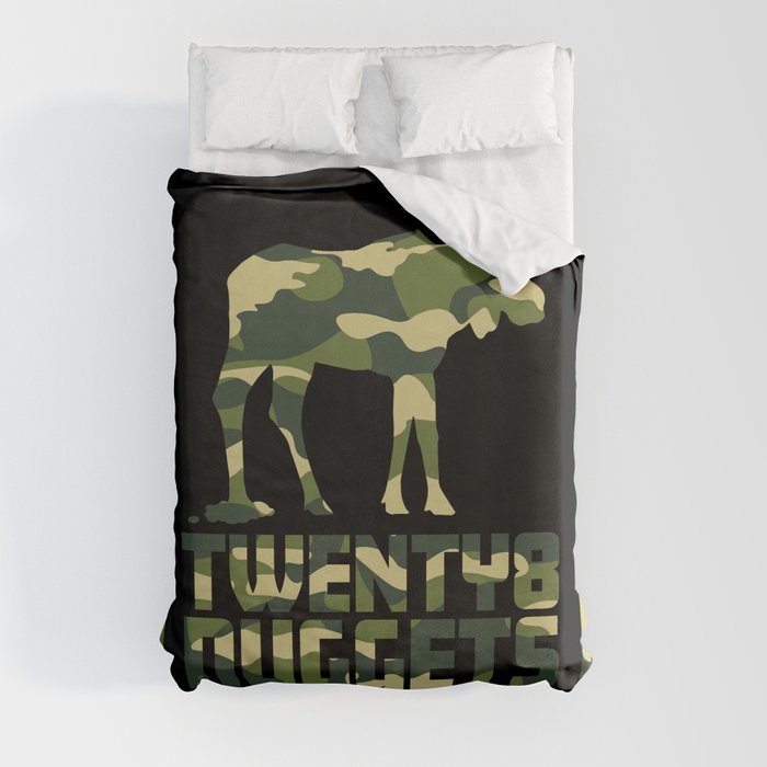 Camo Moose Duvet Cover