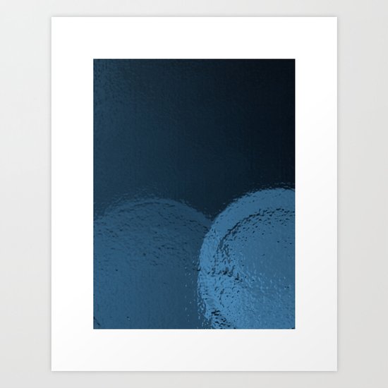 Dark Night Blues Art Print