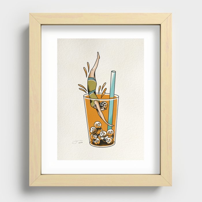 Dive Right In Recessed Framed Print