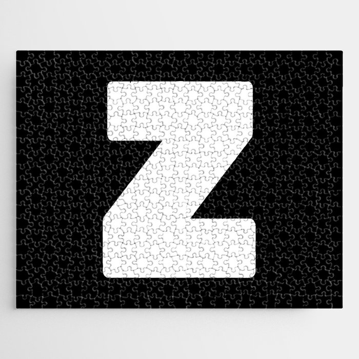 Z (White & Black Letter) Jigsaw Puzzle