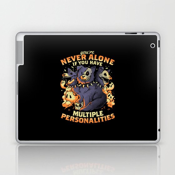 Multiple Personalities - Funny Evil Hell Dog Gift Laptop & iPad Skin