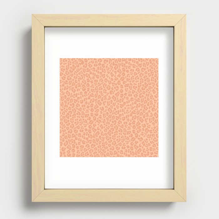 Leopard Dreamy Champagne Recessed Framed Print