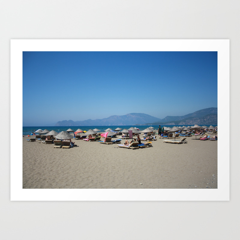 Iztuzu Beach Dalyan Turkey Art Print By Taiche Society6