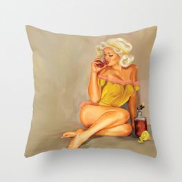 Have A Little Whiskey, Honey Throw Pillow