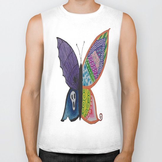 Butterfly Biker Tank