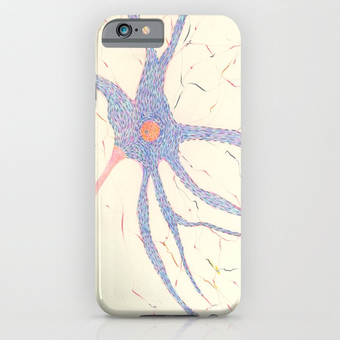 Starry night brain cell. iPhone Case