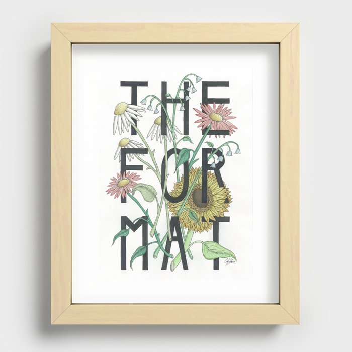 The Format Band Poster Recessed Framed Print