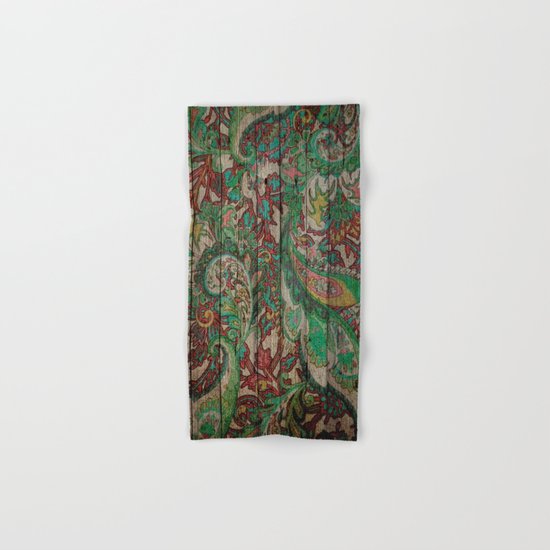 Kashmir on Wood 05 Hand & Bath Towel