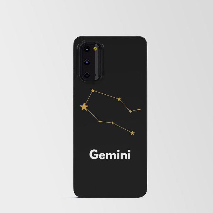 Gemini, Gemini Zodiac, Black Android Card Case