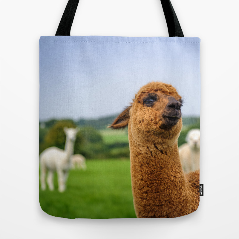alpaca tote bag