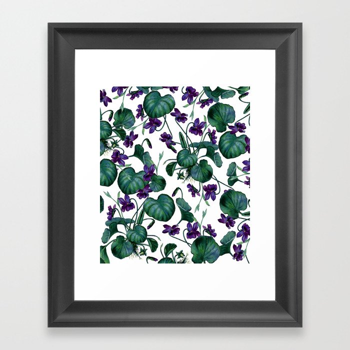 Violets #society6 #decor #buyart Framed Art Print