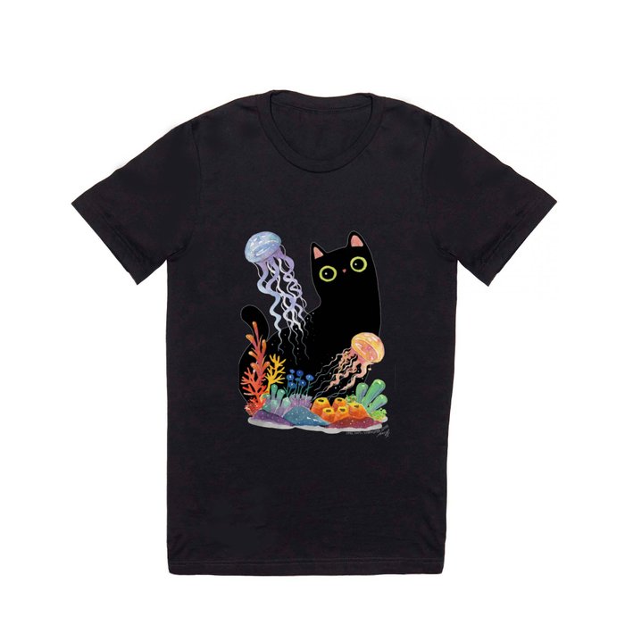 the Aquarium Cat _ Jellyfish T Shirt