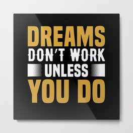 Motivation and Success Gift Metal Print