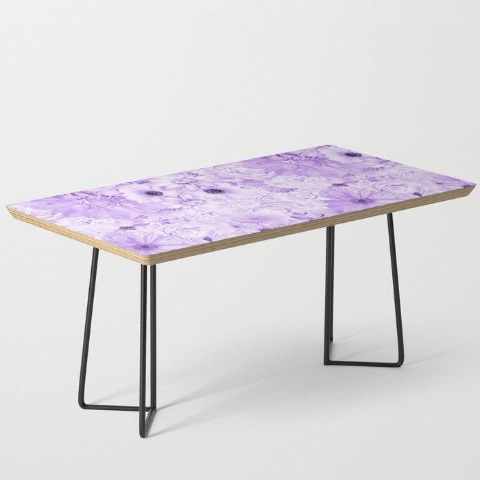 orchid purple floral bouquet aesthetic array Coffee Table