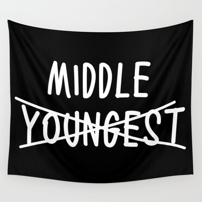 New Baby Middle Sibling Funny Wall Tapestry