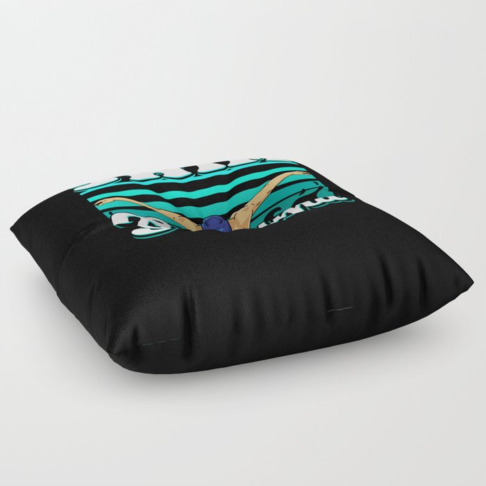 Swim Grandma Floor Pillow