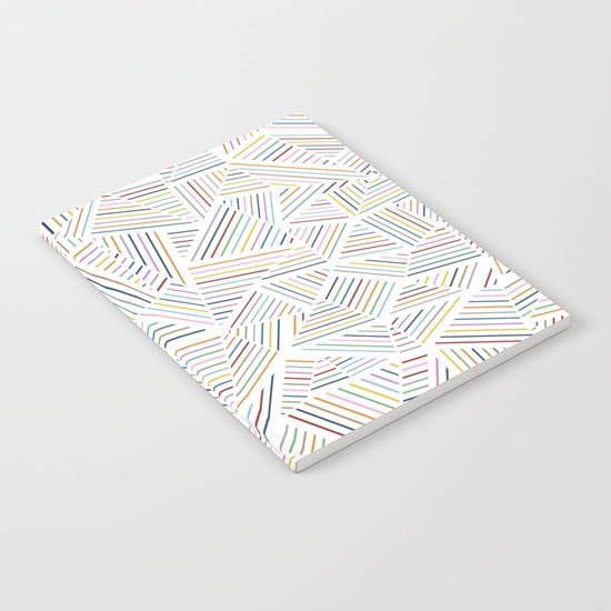 Abstraction Linear Rainbow Notebook