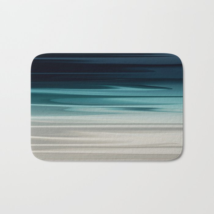 Storm Over the Water - Stripes Bath Mat