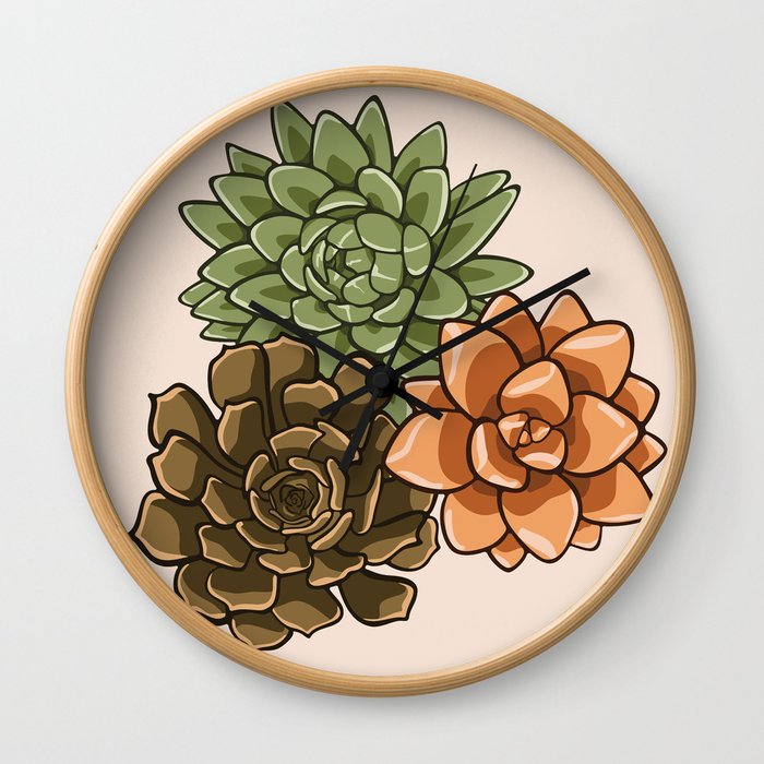 The Succulent Experience Wall Clock