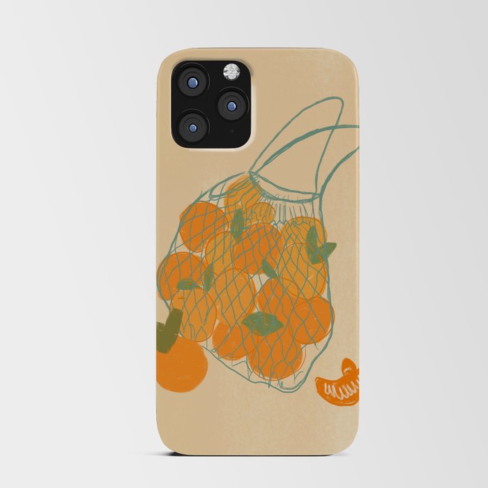 Orange & Clementine iPhone Card Case