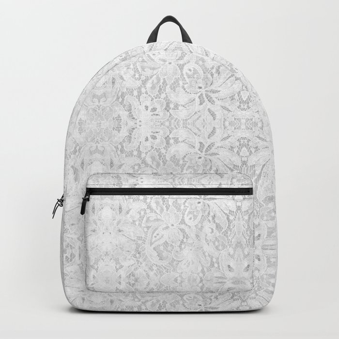 White lace backpack clearance