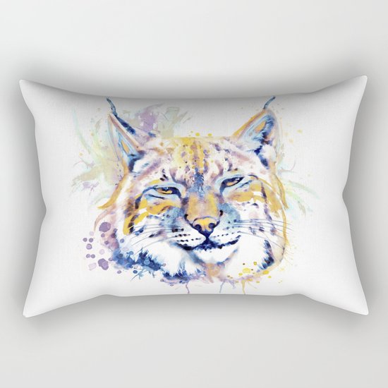 Bobcat Head Rectangular Pillow