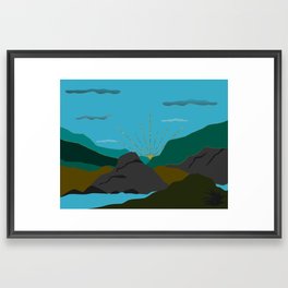 Mountain Range Framed Art Print